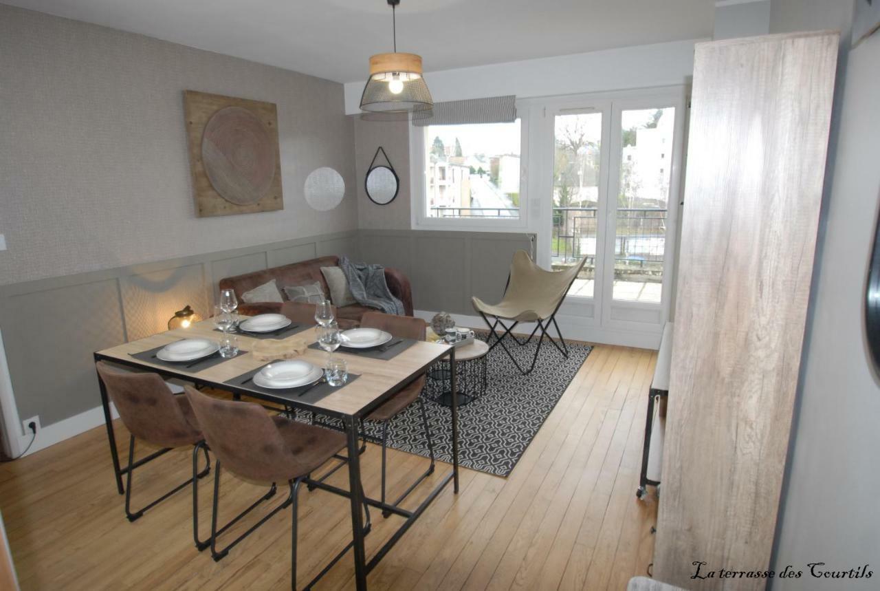 Ferienwohnung La Terrasse Des Courtils Saint-Lô Exterior foto